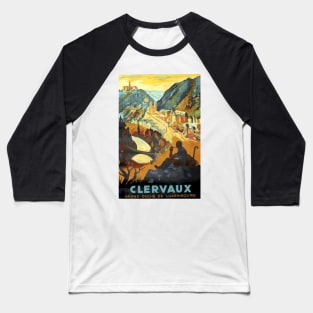 Clervaux, Luxembourg - Vintage Travel Poster Design Baseball T-Shirt